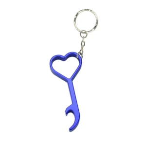 Aluminum Heart Keychain Bottle Opener