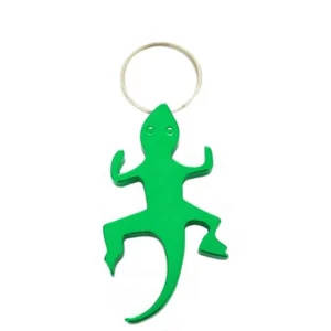 Lizard Shaped Aluminum Bottle Opener Keychain