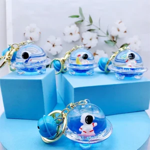 Cute Acrylic Liquid Keychain