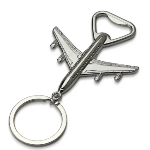 Personalized Zinc Alloy Airplane Keychain