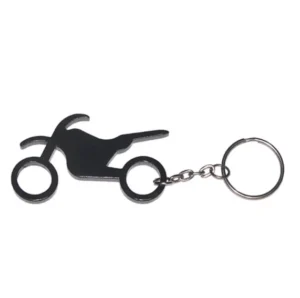 Personalized Motorcycle Bottle Opener Keychain