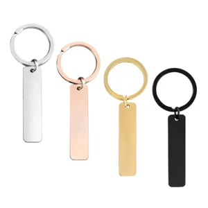 Engraved Stainless Steel Keychain