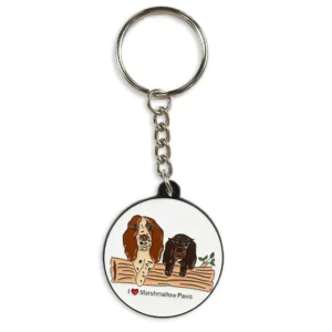 Personalised Cartoon Dog Key Chain