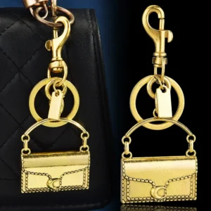 Polished Alloy Mini Handbag Keychain