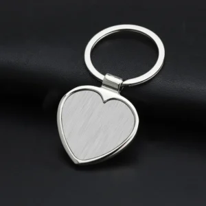 Engraved Heart Shape Keychain