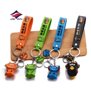 Cartoon 2d 3d Soft Keychain