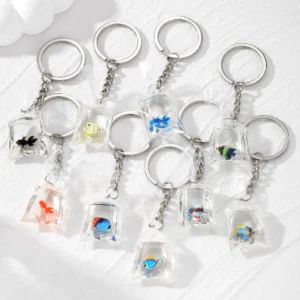 Creative Water Bag Fish Key Chain