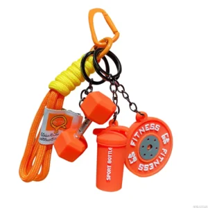 Dumbbell Keychain with Water Cup