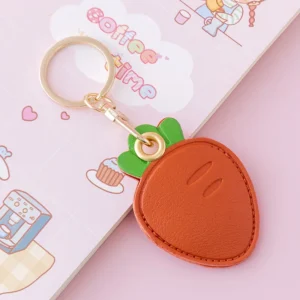 Cute Animal Pu Leather Keychain