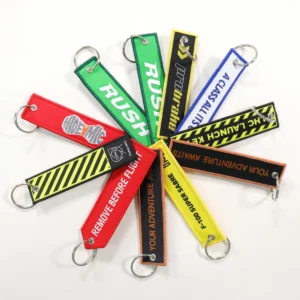 Double-sided Embroidered Keychain