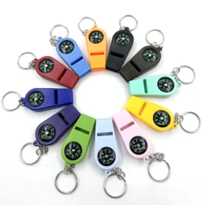 Multi-functional Camping Compass Keychain
