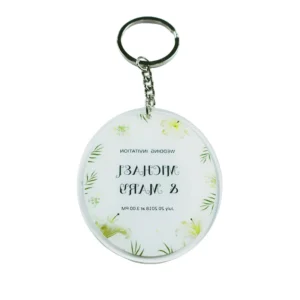 Colored Acrylic Keychain