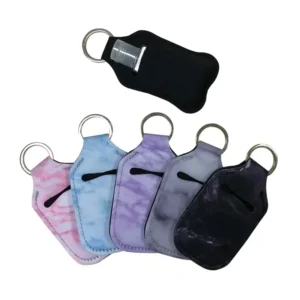 Neoprene Sanitizer Holder Keychain