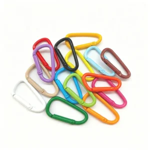 D-shaped Zinc Alloy Keychain Clip