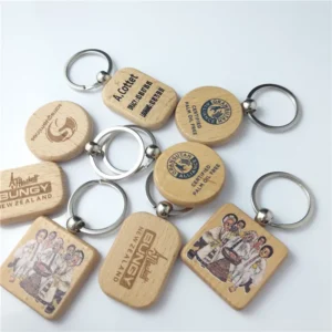 Engraved Wooden Keychain